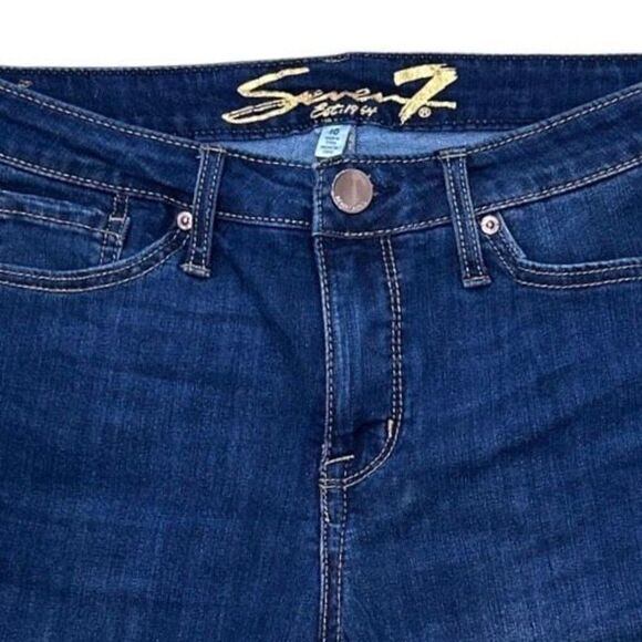 Seven7 Sunset Bermuda Shorts Women's Size 10 Torino Rolled Hem Stretch - Picture 2 of 13